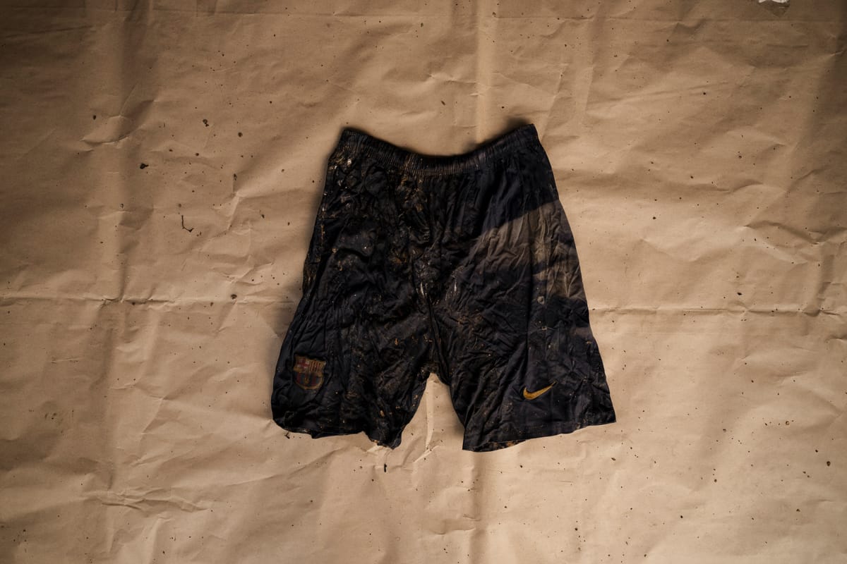 A pair of Nike shorts.